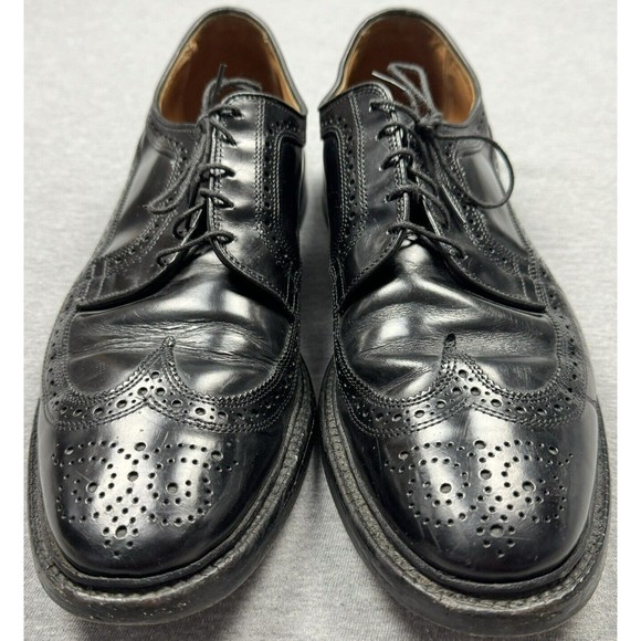 Allen Edmonds Other - Allen Edmonds MacNeil Shoes Mens 13 Black Leather Long Wing Wingtips 9107